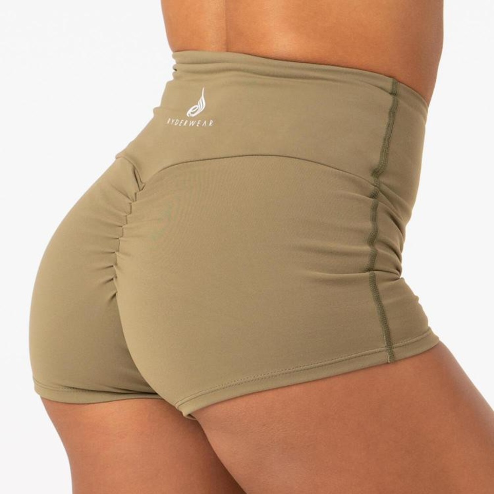 MAJIOR ISO - Ryderwear LS booty shorts in Khaki